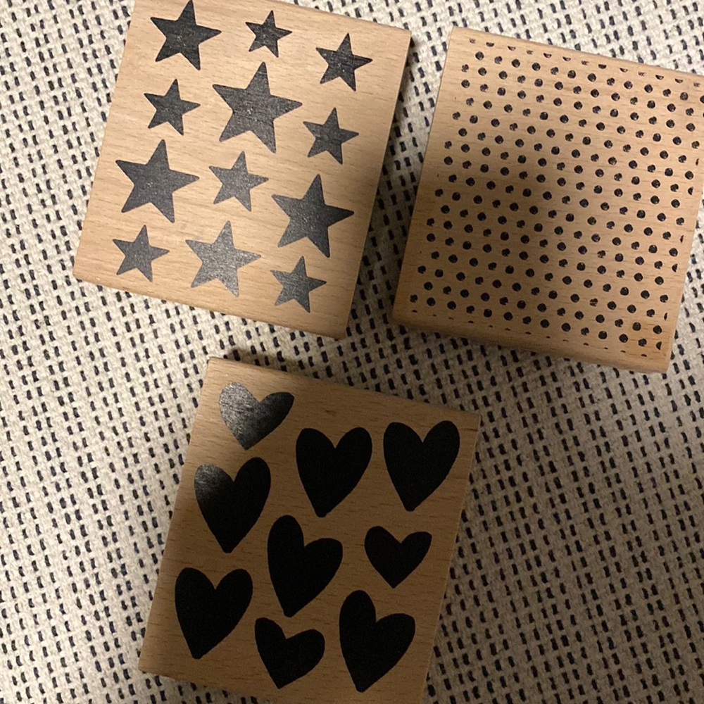 Joann’s Michaels Heart Star Dot Stamp Bundle Pack Art Scrapbook